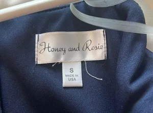 Honey and Rosie Navy Homecoming Dress thumbnail 3