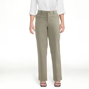 Lee Women's Straight Leg Pants Mushroom Tan Green 8‎ Medium thumbnail 5