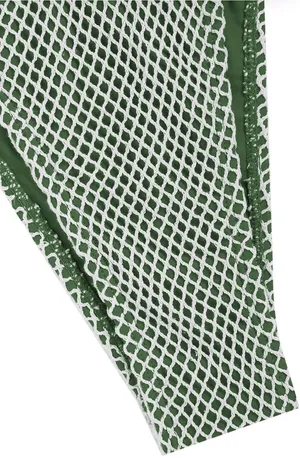 Zaful Dark Green Fishnet Bikini Set thumbnail 5