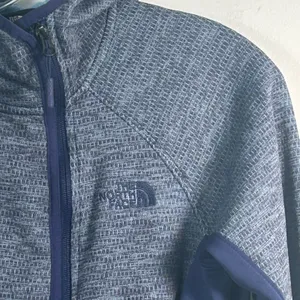 The North Face Women's Asymmetrical Full Zip Fleece Jacket‎ Blue Heather Size M thumbnail 9