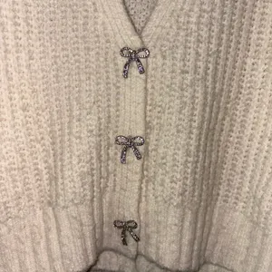 Bow cardigan White thumbnail 2