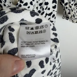 Reformation Dalmatian Printed Slit Midi Dress Size 0 Feminine Chic Lightweight thumbnail 10