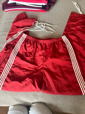 NWT edikted red track pants  thumbnail 3