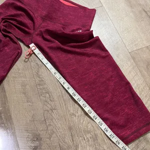 Adidas Climalite Women's‎ Magenta Space Dye Cropped Leggings Capris Size M thumbnail 10
