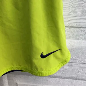 Nike Women’s Shorts Dri-Fit Fold Over Yellow Purple Medium thumbnail 8