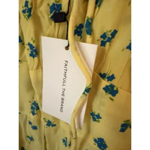 NWT‎ FAITHFULL THE BRAND Bette Floral Midi Dress in Yellow Size M (US 6) $189 thumbnail 7