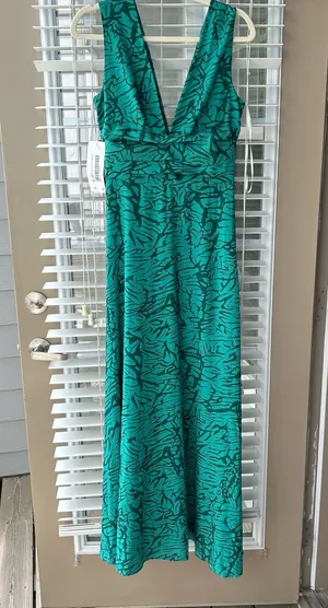 Nwt Green Formal Maxi Dress thumbnail 1