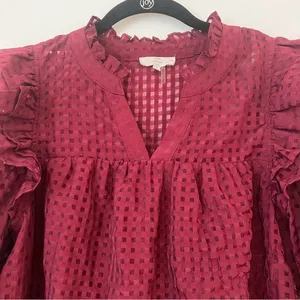 Metro Burgundy Blouse thumbnail 2