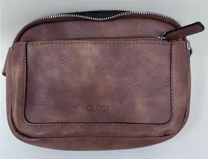 Cluci Women's Brown Fanny‎ Bag Lots of Compartments Credit Card Slots & Strap thumbnail 1