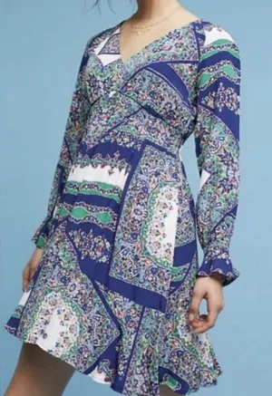 Anthropologie Maeve Monaco Dress Size S Multicolor Boho country girl thumbnail 1
