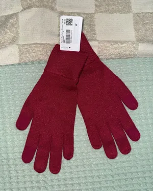 NWT Lululemon Warm Revelation Gloves *Shine size Small thumbnail 1