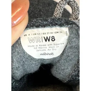 Allbirds Wool Runners Women 8 Dark Gray Merino Wool Sustainable Sneakers thumbnail 6