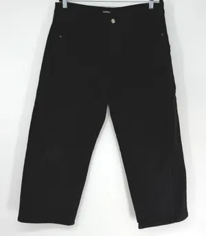 Flamingals Womens 2XL Black Wide Barrel Leg Denim Jeans Plus‎ Size thumbnail 1