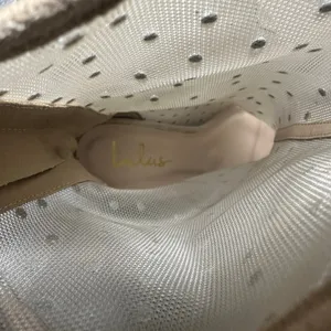 Lulus Samella Light Nude Suede Rhinestone Mesh Mid-Calf Boots thumbnail 6