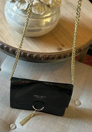 Jimmy Choo Black Tassel Shoulder Chain BLACK Bag Perfume Promo thumbnail 1