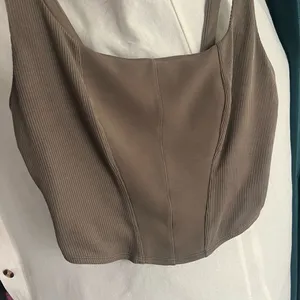 Victorias Secret Knit Corset Tank Top thumbnail 4