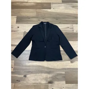 Express Stretch Tuxedo Single Button Blazer Black Size L thumbnail 4