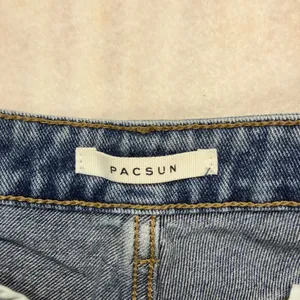PacSun Distressed Denim Jeans Womens Blue High Rise Straight Leg Cotton‎ thumbnail 3