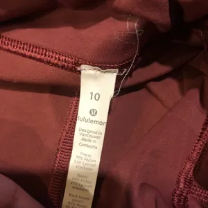 Lululemon Pace Revival Crop 22” Darkest Magenta thumbnail 6
