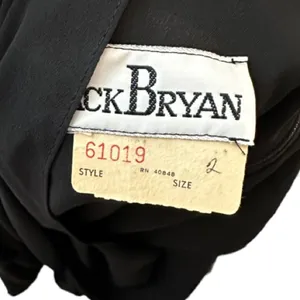Vintage Jack Bryan Black‎ Long Dress Black Size 2 thumbnail 6