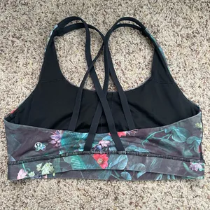 Lululemon Energy Bra Curious Jungle Multi Black size 10 thumbnail 5