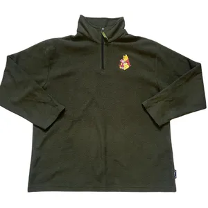 Winnie the‎ Pooh Disney Piglet Fleece 1/4 Zip Pullover Sweater Adult Large Green thumbnail 1