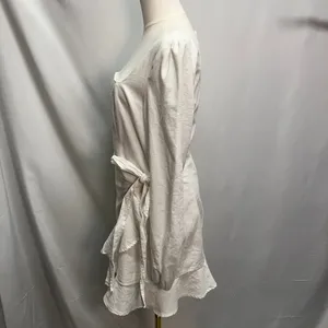 Princess‎ Polly The Villa Mini Dress Womens 8 White Long sleeve Preppy summer thumbnail 10