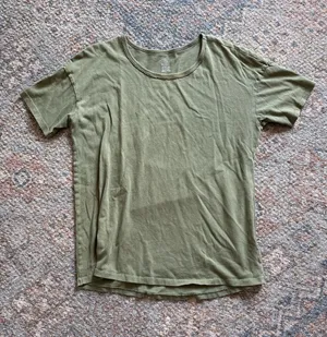 aerie Olive Green Short Sleeve Crewneck Tee thumbnail 1