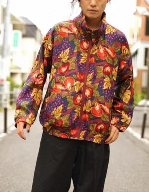 Vintage 80's EVR Crazy Sexy Cool Totally Rad Multi Color Windbreaker Jacket L thumbnail 1