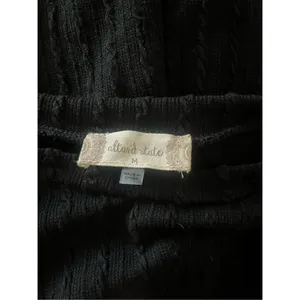Altar’d State‎ Black Fitted Knit Puff Long Sleeve Mini Dress Size Medium thumbnail 2