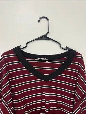 Three Bird Nest Striped Long Sleeve Top- Size XL thumbnail 4