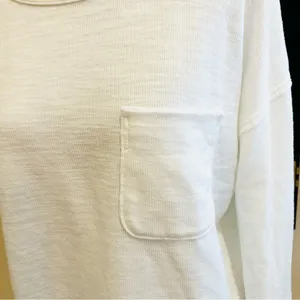 aerie White Long Sleeve Top XS thumbnail 2
