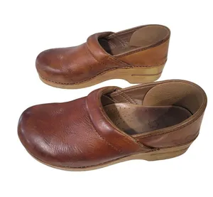DANSKO Antique Brown Oiled Leather Clogs Size 40 US 9.5-10 thumbnail 8