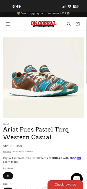 Ariat Tennis Shoes Women’s Aztec thumbnail 4