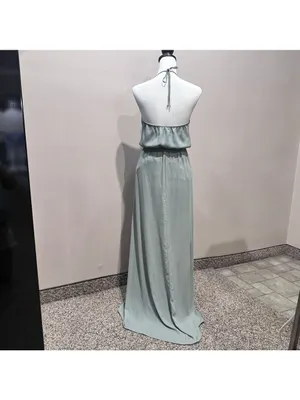 Show Me Your MuMu Dress Small Heather Halter Sage Crisp Wedding Resort Beach thumbnail 5