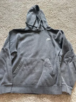Nike Grey Hoodie Sweatshirt thumbnail 1