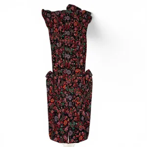 Floral Maxi Dress 2XL‎ Cottagecore Peasant Folklore Semi Sheer Long Sleeve Lined thumbnail 8