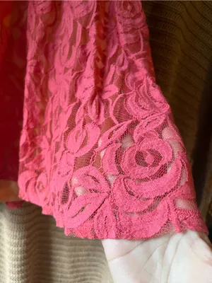 love, Fire Pink Lace Fit-and-Flare Midi Dress thumbnail 3