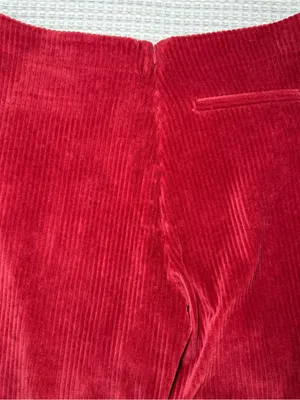 Marine Layer Montreal Soft Wale Corduroy Pants Women Size Medium Red Retro 90’s thumbnail 8