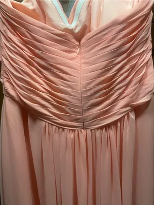Azazie Strapless Coral Gown Sz 10 thumbnail 7