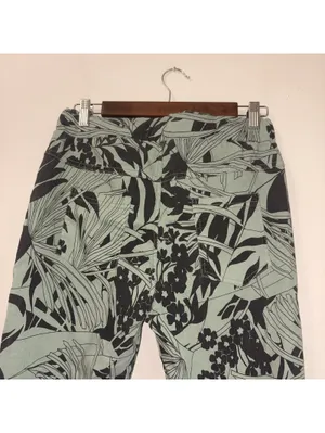 Bella Amore Italian Made Women’s S/M Tropical Leaf Print Drawstring Pants Casual thumbnail 5