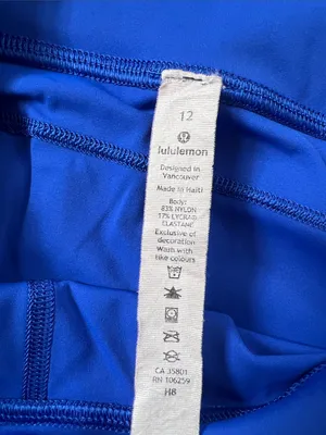 Lululemon Fast and Free High Rise Leggings blue thumbnail 6
