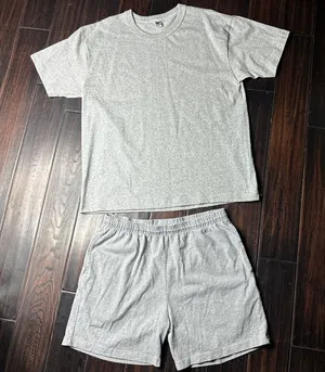 Yukon Army shirt and cotton drawstring waist shorts unisex Los Angeles Apparel thumbnail 1