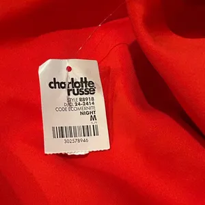 Charlotte Russe off the shoulder red/coral dress thumbnail 4