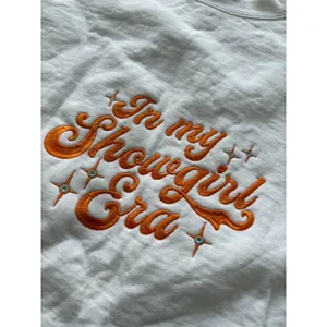 Comfort Colors Life of a Showgirl Taylor Swift Embroidered Crewneck Size XL thumbnail 2