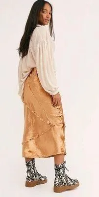 Free People Serious Swagger Midi Skirt thumbnail 2