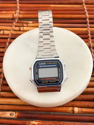 Casio Silver Digital Illuminator Watch Needs Battery thumbnail 3