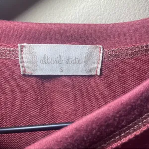 Altar'd State Dusty Rose Ruffle Hem Blouse thumbnail 3