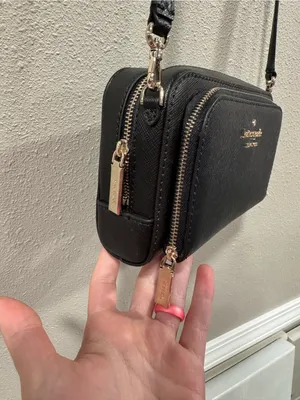 Kate Spade New York Leather Crossbody Bag Dual Zip Around thumbnail 4