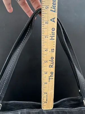 COACH F23662 Park Black Pebbled Leather North/South Tote Bag thumbnail 9